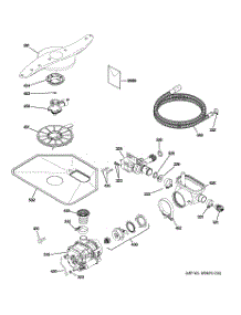 05 - Motor-Pump Mechanism parts for Ge Dishwasher GLD5600V00BB / from AppliancePartsPros.com