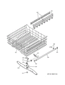 03 - Upper Rack Assembly parts for Ge Dishwasher GLD5768V00SS / from AppliancePartsPros.com