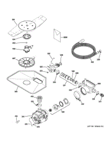 05 - Motor-Pump Mechanism parts for Ge Dishwasher GLD5766V00SS / from AppliancePartsPros.com