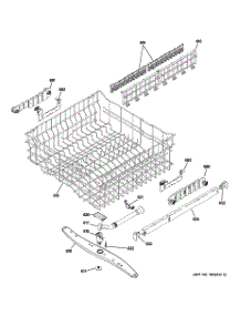 03 - Upper Rack Assembly parts for Ge Dishwasher GLD7768V00SS / from AppliancePartsPros.com