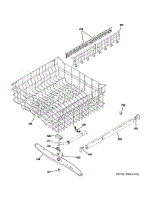 03 - Upper Rack Assembly parts for Ge Dishwasher PDW7800V00BB / from AppliancePartsPros.com