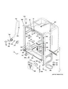 02 - Body Parts parts for Ge Dishwasher GLD2800V00BB / from AppliancePartsPros.com