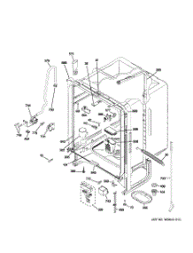 02 - Body Parts parts for Ge Dishwasher GLD2850V00CS / from AppliancePartsPros.com