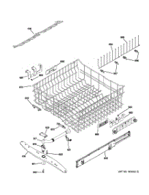 03 - Upper Rack Assembly parts for Ge Dishwasher CDWT980V00SS / from AppliancePartsPros.com