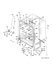 02 - Body Parts parts for Ge Dishwasher GLD4604V00WW / from AppliancePartsPros.com