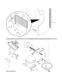 03 - Unit Parts parts for Ge Freezer FUF14SVGRWW / from AppliancePartsPros.com