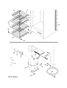 03 - Unit Parts parts for Ge Freezer FUM17SVDRWW / from AppliancePartsPros.com