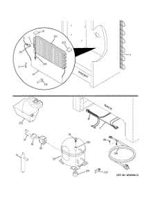 03 - Unit Parts parts for Ge Freezer FUF14SVFRWW / from AppliancePartsPros.com