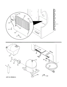 03 - Unit Parts parts for Ge Freezer FUF14DVFRWW / from AppliancePartsPros.com