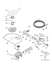 05 - Motor-Pump Mechanism parts for Ge Dishwasher ZBD8920D00SS / from AppliancePartsPros.com