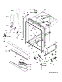 02 - Body Parts parts for Ge Dishwasher GDT530PGD0WW / from AppliancePartsPros.com