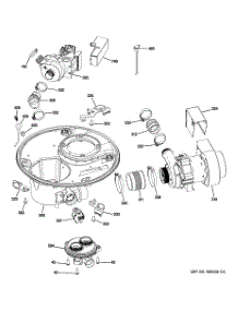 06 - Sump & Motor Mechanism parts for Ge Dishwasher GDF510PMD0SA / from AppliancePartsPros.com