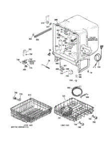 02 - Body Parts parts for Ge Dishwasher GSD2301V35WW / from AppliancePartsPros.com