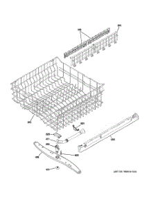 03 - Upper Rack Assembly parts for Ge Dishwasher CDWT280V50SS / from AppliancePartsPros.com