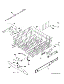 03 - Upper Rack Assembly parts for Ge Dishwasher PDWT502V50II / from AppliancePartsPros.com