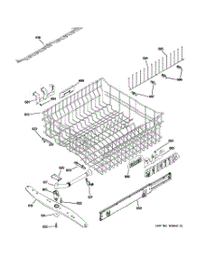 03 - Upper Rack Assembly parts for Ge Dishwasher ZBD7920V50SS / from AppliancePartsPros.com