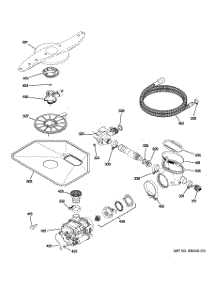 05 - Motor-Pump Mechanism parts for Ge Dishwasher ZBD6900V50II / from AppliancePartsPros.com