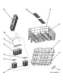 03 - Rack Assemblies parts for Ge Dishwasher GLDT696D00SS / from AppliancePartsPros.com