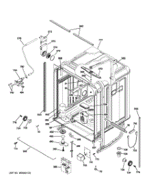 02 - Body Parts parts for Ge Dishwasher GDWT106V50WW / from AppliancePartsPros.com