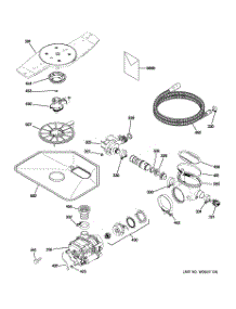 05 - Motor-Pump Mechanism parts for Ge Dishwasher PDWT300V50WW / from AppliancePartsPros.com