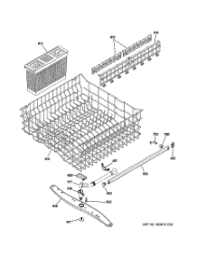 03 - Upper Rack Assembly parts for Ge Dishwasher PDW7880R30SS / from AppliancePartsPros.com