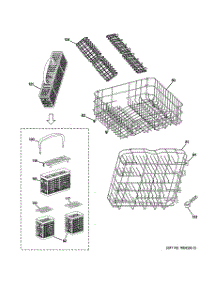 03 - Rack Assemblies parts for Ge Dishwasher GHDA690P04BB / from AppliancePartsPros.com
