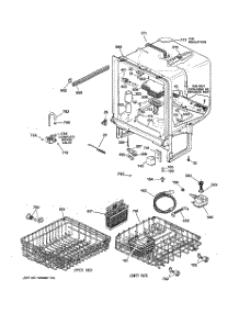 02 - Body Parts parts for Ge Dishwasher GSD4000D00WW / from AppliancePartsPros.com