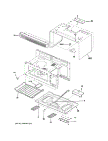 03 - Oven Cavity Parts parts for Ge Microwave JVM1540DM6WW / from AppliancePartsPros.com