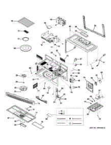 03 - Body Parts parts for Ge Microwave JVM1540MP2SA / from AppliancePartsPros.com