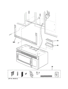 07 - Installation Parts parts for Ge Microwave JVM1810DS1WW / from AppliancePartsPros.com