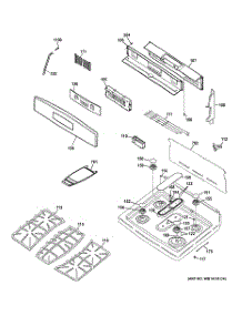 02 - Control Panel & Cooktop parts for Ge Range P2B930SET2SS / from AppliancePartsPros.com