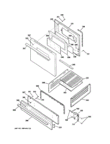 04 - Door & Drawer Parts parts for Ge Range AGBS300EP1WW / from AppliancePartsPros.com