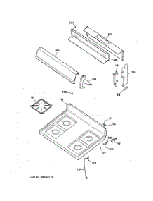02 - Control Panel & Cooktop parts for Ge Range AGBS300PK4BB / from AppliancePartsPros.com