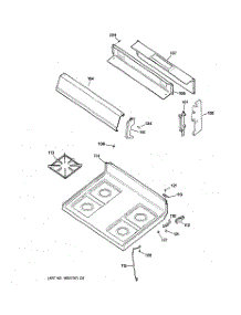02 - Control Panel & Cooktop parts for Ge Range AGBS300EP1BB / from AppliancePartsPros.com