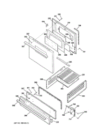 04 - Door & Drawer Parts parts for Ge Range AGBS300PK3BB / from AppliancePartsPros.com
