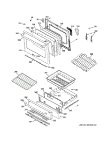 04 - Door & Drawer Parts parts for Ge Range C2S985SET2SS / from AppliancePartsPros.com