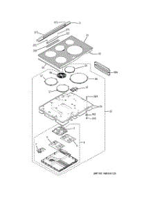 02 - Cooktop parts for Ge Range PHS925ST1SS / from AppliancePartsPros.com