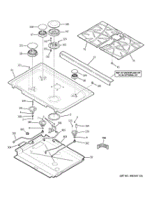 02 - Cooktop parts for Ge Range P2S975DEP3BB / from AppliancePartsPros.com