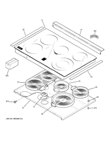 02 - Cooktop parts for Ge Range PD968DP3BB / from AppliancePartsPros.com