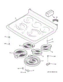02 - Cooktop parts for Ge Range PB909TP6WW / from AppliancePartsPros.com