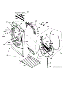 02 - Front Panel parts for Ge Dryer GFDS355EL1MV / from AppliancePartsPros.com