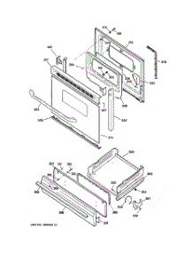 04 - Door & Drawer Parts parts for Ge Range JGSS05DEM6BB / from AppliancePartsPros.com