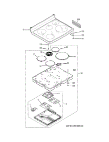 02 - Cooktop parts for Ge Range PHB915SD1SS / from AppliancePartsPros.com