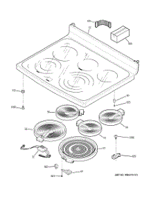 02 - Cooktop parts for Ge Range PB920ST2SS / from AppliancePartsPros.com