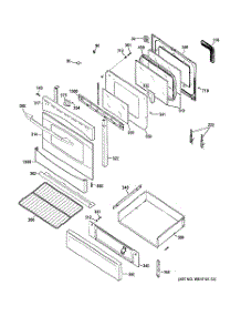 04 - Door & Drawer Parts parts for Ge Range PGB910SET2SS / from AppliancePartsPros.com