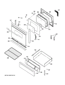 04 - Door & Drawer Parts parts for Ge Range PGB910DET2CC / from AppliancePartsPros.com