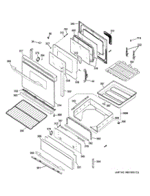 04 - Door & Drawer Parts parts for Ge Range PGB930DET2BB / from AppliancePartsPros.com