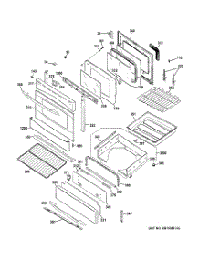 04 - Door & Drawer Parts parts for Ge Range PGB930SET2SS / from AppliancePartsPros.com