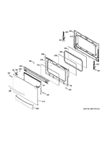 07 - Lower Door parts for Ge Range PGB995SET2SS / from AppliancePartsPros.com