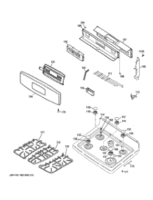 02 - Control Panel & Cooktop parts for Ge Range PGB900SET2SS / from AppliancePartsPros.com